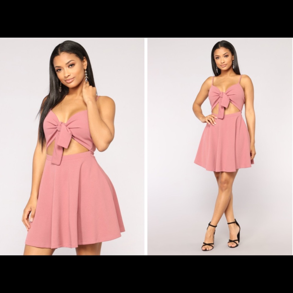 Fashionnova Ophelia tie front dress